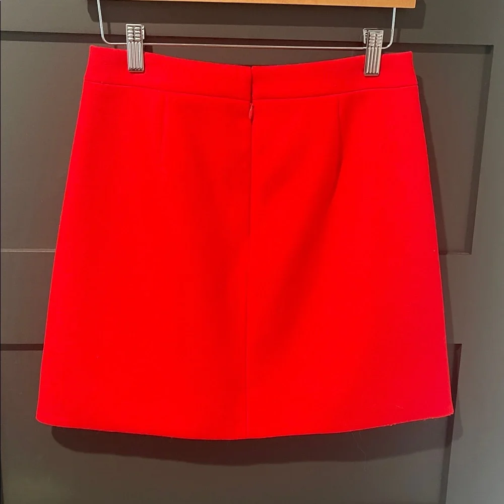 J.Crew Luxury Wool Ruffled Mini Skirt Size 2